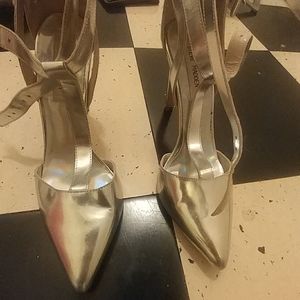Steve Madden silver shoes